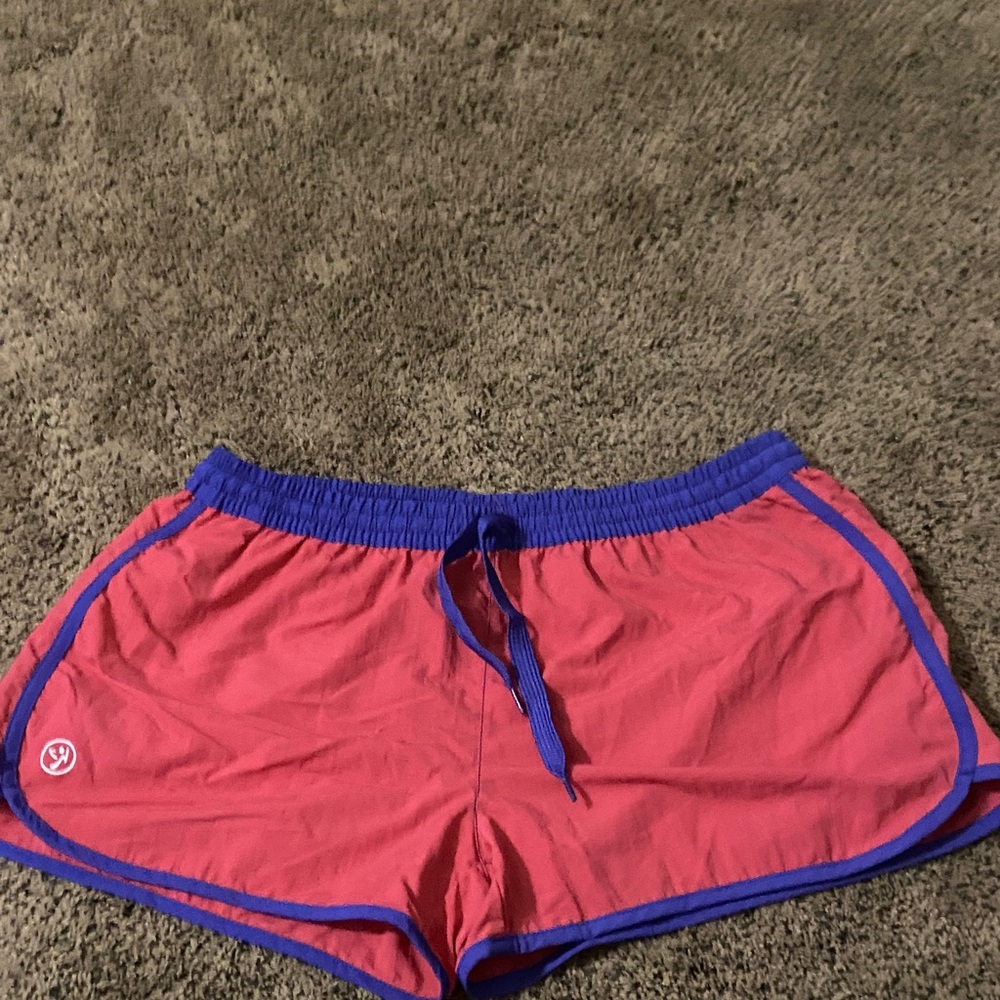 Women's Pink and Blue Zumba Shorts